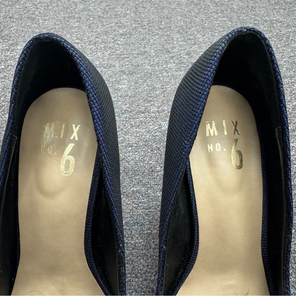 Mix No. 6 Dignity Navy Blue Heels Size 7 - Picture 3 of 9